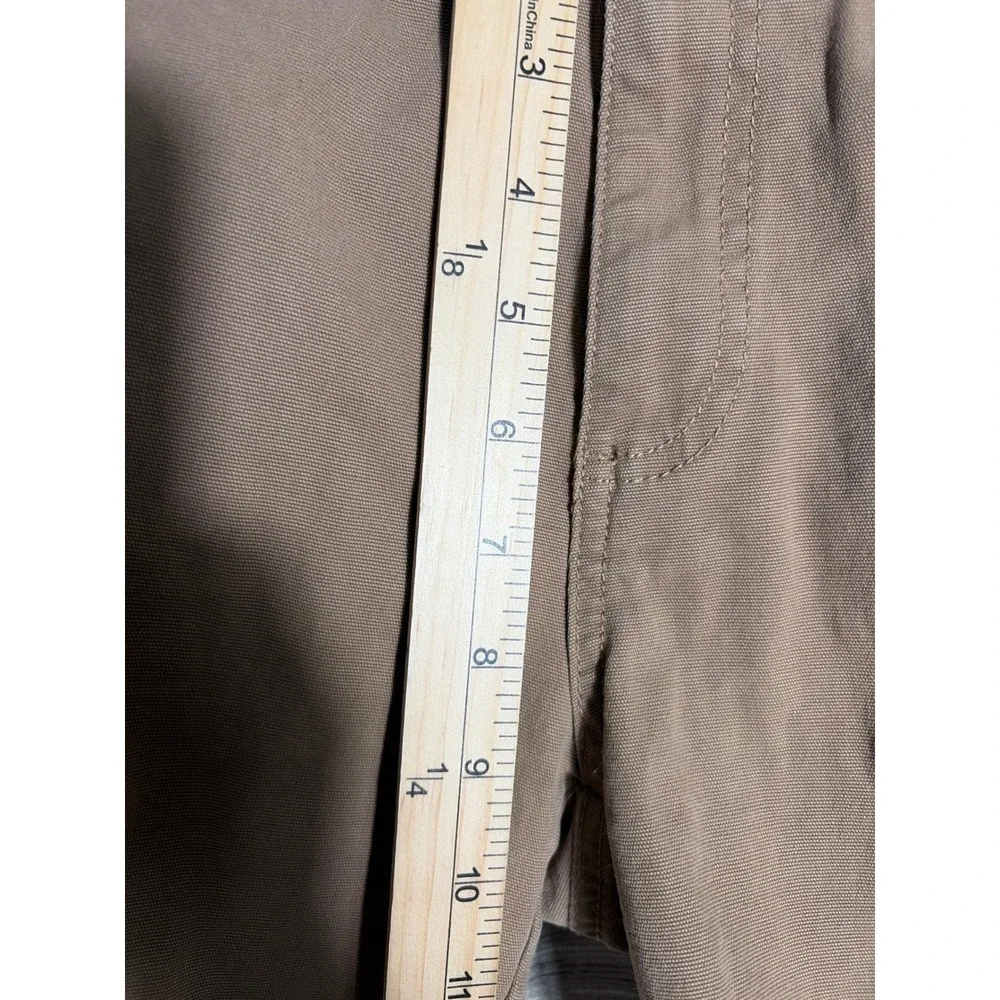 Goodthreads Mens Cargo Shorts Brown Canvas Utility Multi-Pocket Size 29